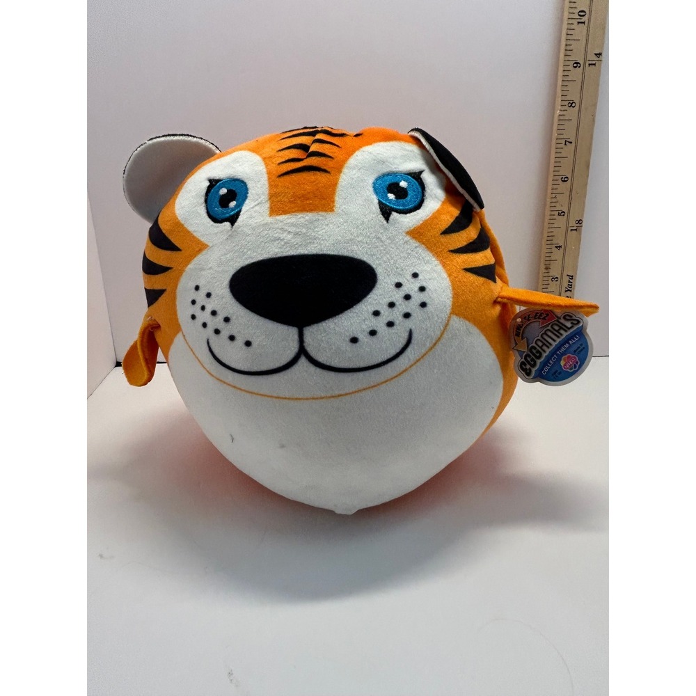 Vanco Eggamals Reversible Plush Tiger to Toucan Beanbag Stuffed Animal Toy